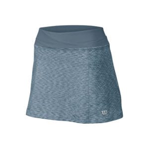 Fitness Mania - Wilson Striated 13.5 Inch Womens Tennis Skirt - Blue Mirage Striated/Silver