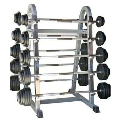 Fitness Mania – 10 Bar Set with Rack – 10kg to 70kg