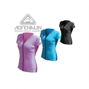 Fitness Mania - Adrenalin Ladies Front Zip Cap Sleeve