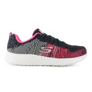 Fitness Mania - SKECHERS Womens Burst Ellipse Lace-Up Charcoal / Pink