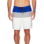 Fitness Mania – 18 Inch Full Elastic Waist Multi-Stripe Swim Shorts