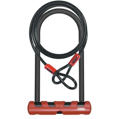 Fitness Mania – ABUS Ultimate 420-230 U-Bolt Lock with 120cm Cable