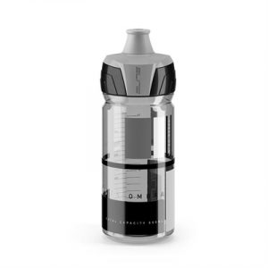 Fitness Mania - ELITE WATER BOTTLE CRYSTAL OMBRA FUME GREY GRAPHIC 550 ML