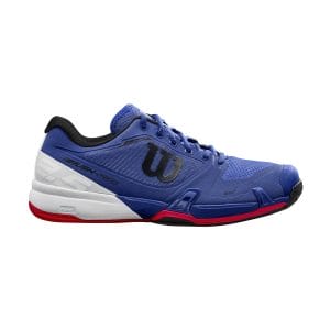 Fitness Mania - Wilson Rush Pro 2.5 AC Mens Tennis Shoes - Mazzarine Blue/White/Neon Red