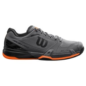 Fitness Mania - Wilson Rush Pro 2.5 CC Mens Tennis Shoes - Magnet/Black/Shocking Orange
