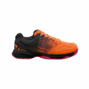 Fitness Mania - Wilson Stroke Kids Tennis Shoes - Shocking Orange/Black/Neon Red