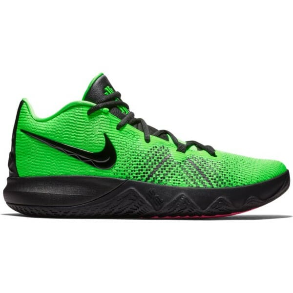 green and pink basketball shoes