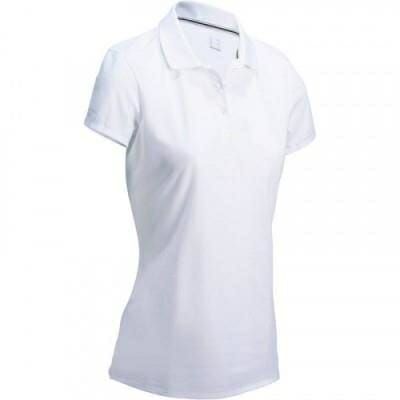 Fitness Mania – 500 Women’s Golf Short Sleeve Temperate Weather Polo Shirt – White