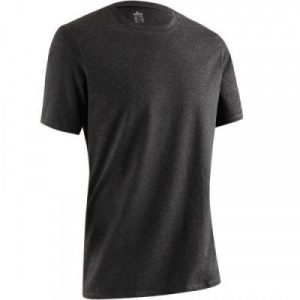 Fitness Mania - Active Short Sleeved Regular Fit Fitness T-Shirt Dark Grey