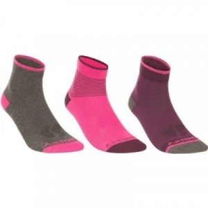 Fitness Mania - Adult Mid Sports Socks RS160 - 3 Pack - Pink
