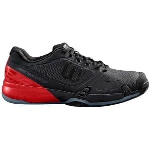 Fitness Mania - Wilson Rush Pro 2.5 AC Mens Tennis Shoes - Black/Infrared/Flint