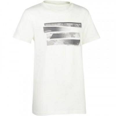 Fitness Mania – 100 Boys’ Short-Sleeved Gym T-Shirt – Print/White