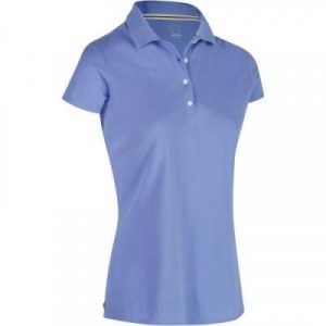 Fitness Mania - 500 Women's Golf Short Sleeve Warm Weather Polo - Blue