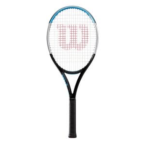 Fitness Mania - Wilson Ultra 100 v3 Tennis Racquet - Black/Silver/Blue
