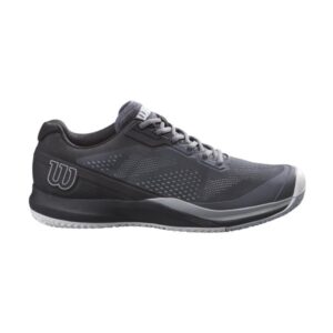 Fitness Mania - Wilson Rush Pro 3.5 AC Mens Tennis Shoes - Dark Grey/Black/Pearl Blue