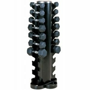 Fitness Mania - Ironworx Upright Compact Dumbbell Rack - 10 Tier