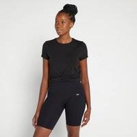 Fitness Mania -  MP Women's Composure Twist Front Crop T-Shirt - Black