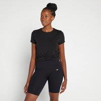 Fitness Mania –  MP Women’s Composure Twist Front Crop T-Shirt – Black – S